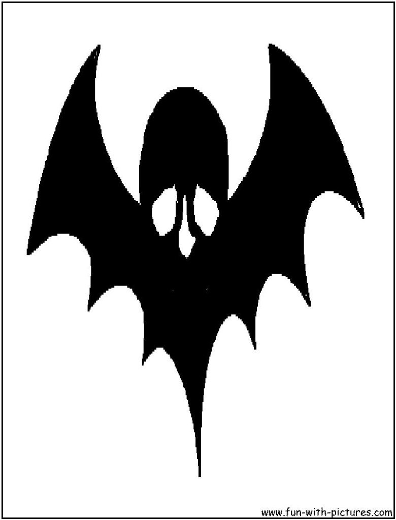 skull and wings silhouette