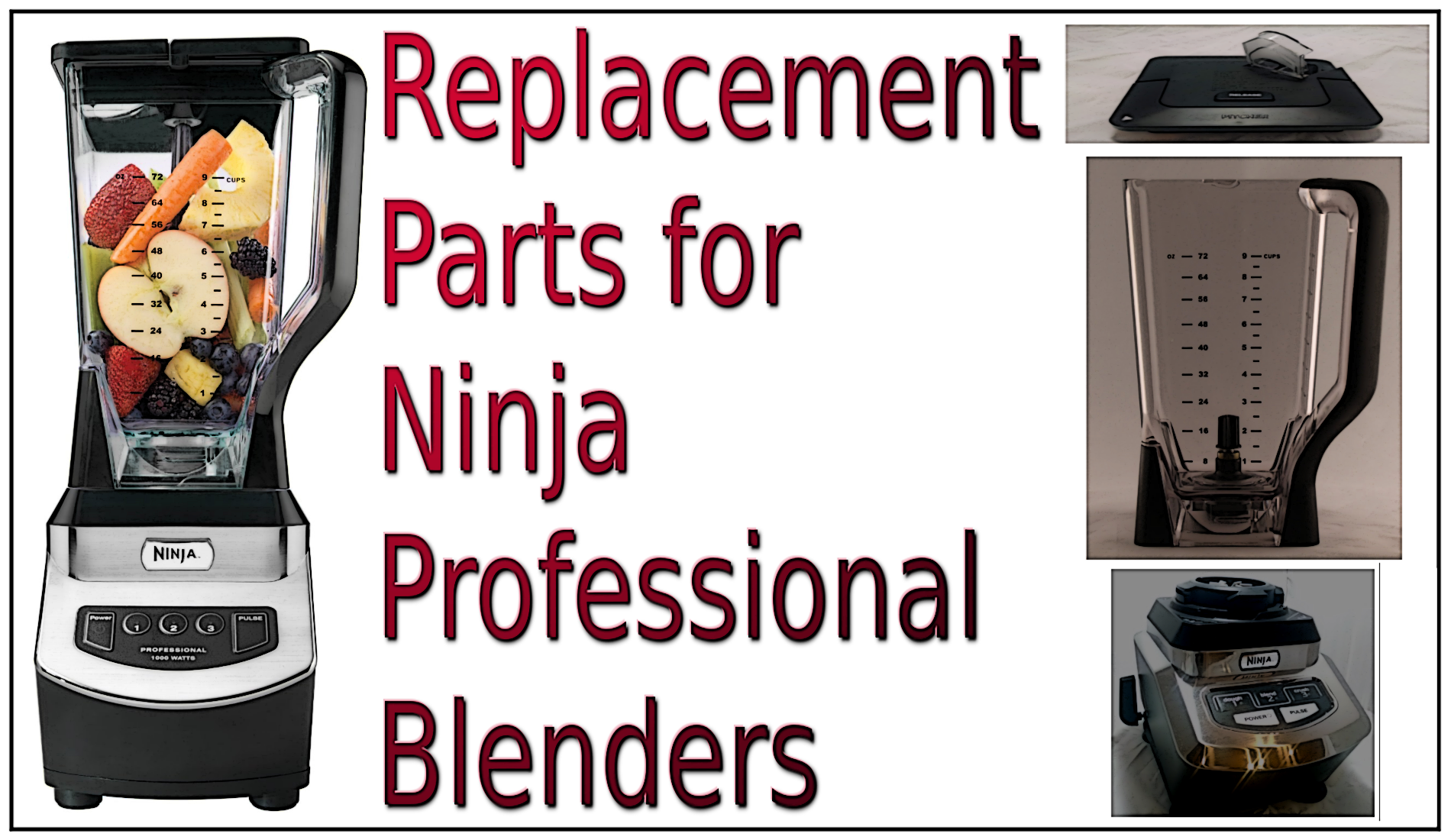 Replacement Lid for Ninja Blender Model BL770 Mega- 72 oz Pitcher