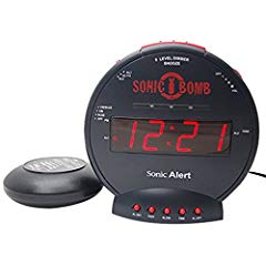 Sonic Alert SBB500ss Sonic Bomb Loud Dual Alarm Cock with Bed Shaker