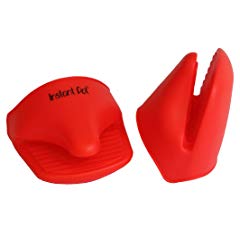 Instant Pot Silicone Mitts (Set of 2), Mini, Red
