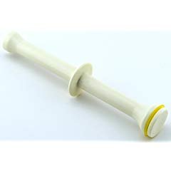 Omega 8006 Plunger Pusher Stick White Plastic for Single Auger 8003 8004 8005 Rubber Gasket Tamper