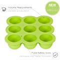 KIDDO FEEDO Baby Food Storage Container and Freezer Tray with Silicone Clip-On Lid