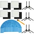 Electropan Replacement Kits for ILIFE V8s Robotic Vacuum Cleaner, Side Brushes,Filters, Mop Cloth
