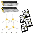 Amyehouse 12pcs Replenishement Kit for iRobot Roomba 800 900 Series with 2 Set Extractors 4 Filters 4 Side Brushes & Screws 