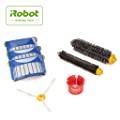Roomba 600 Series Replenishment Kit 4636432 with1 bristle brush, 1 beater brush, 1 spinning side brush, 3 AeroVac filters, and 1 round cleaning tool