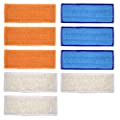9 pcs Washable Mopping Pads Replacement for iRobot Braava Jet 240 241 with 3pcs Wet Mopping Pads 3pcs Damp Sweeping Pads 3pcs Dry Sweeping Pads