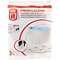 Replacement filters for Dogit Fresh & Clear Drinking Fountain, Elevated Dog Water Dispenser, 91401