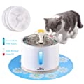 Beacon Pet Cat Water Fountain Stainless Steel, LED 81oz/2.4L Yellow