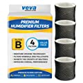 VEVA 4 Pack Premium Humidifier Filters Replacement for Holmes Filter B, HWF64