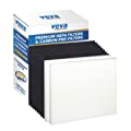 VEVA 2 Premium HEPA Filter Including 8 Carbon Pre Filters Compatible with AP-1512HH 3304899 CW Air Purifier Advanced Filters