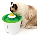 Catit Flower Fountain: 3L Cat Water Fountain with Triple-Action Filter 43742W, 43747