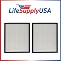 LifeSupplyUSA 2 HEPA Filters Complete Replacement Set Compatible with AIRMEGA Max 2 Air Purifier 300/300S