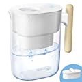 Waterdrop Chubby 10-Cup Water Filter Pitcher WD-PT-04W  White and WD-PT-04B Blue