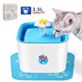 Barvest Pet Fountain Cat Dog Water Dispenser, 2.5L