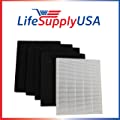 LifeSupplyUSA Replacement HEPA Filter Set Size 17 Filter C – 113050
