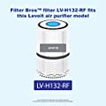 Filter Bros LV-H132-RF HEPA Replacement Filter for LEVOIT Air Purifier with Thick Activated Carbon Layer for LV-H132