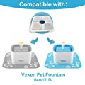 Veken Replacement Filters for 84oz/2.5L Automatic Pet Fountain Cat Water Fountain Dog Water Dispenser
