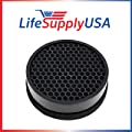 LifeSupplyUSA 3 Pack Replacement True HEPA with Activated Carbon Filter Compatible with Levoit Air Purifier LV-H132, LV-H132-RF 