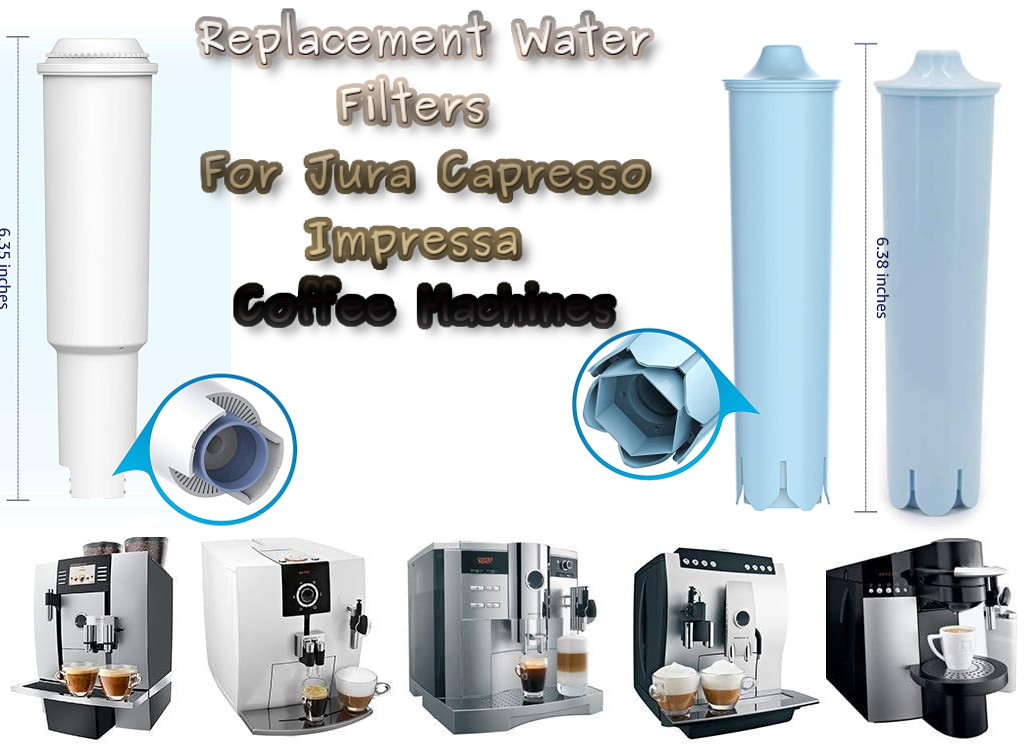 VAIYNWOM Water filter for Jura Blue fully automatic coffee machine water filter replacement for the ENA IMPRESSA series 2 pieces 