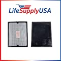 LifeSupplyUSA Replacement HEPA Filter Compatible with All Blueair 200 Series SmokeStop