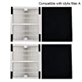 HALIEVE Replacement Idylis Air Purifier Filter A - 2 Pack Hepa & Carbon Filter Set for Idylis Air Purifiers Idylis IAP-10-100 Idylis IAP-10-150, AC-2119, Model # IAF-H-100A, IAFH100A 