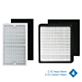 Replacement idylis True Hepa Filters C and D (with Carbon Filters), Compatible with idylis air Purifier Models Idylis IAP-10-280