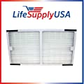 LifeSupplyUSA Replacement HEPA Filter Compatible with Idylis IAP-10-200, IAP-10-280 Air Purifiers, Part # IAF-H-100C (0412555) 