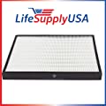 LifeSupplyUSA Replacement True HEPA Filter Compatible with Rabbit Air BioGS SPA-421A & SPA-582A Air Purifiers 
