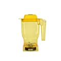 1.5 Liter Yellow Container Low Profile Round Tritan Jug"B" with Blade and Tamper Rod 