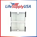 LifeSupplyUSA Replacement HEPA Filter Compatible with Idylis IAP-10-050, IAP-10-125, AC-2125, AC-2126 Air Purifiers, IAF-H-100B (0412558) 