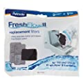 Petmate Fresh Flow II Purifying Pet Fountain Replacement Filters Contains 2 charcoal filters & 1 debris filter 
