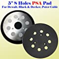 5" 8 Holes Random Sander Replacement Pad Psa/ Adhesive Type for Dewalt , Black and Decker, Porter Cable 151281-09 151281-00 and 151281-07