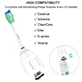 Ofashu Replacement Toothbrush Heads for Philips Sonicare Compatible with E Series HX7022/66 