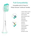Senyum Electric Toothbrush Replacement Heads, Compatible with All Phillips Sonicare Snap-On Electric Toothbrushes 