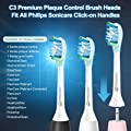 PUPBEAMO Replacement Toothbrush Heads Compatible with Philips Sonicare C3 Premium Plaque Control Toothbrushes, HX9044/65