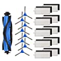 isinlive Replacement Parts with 10 sets of High Efficiency Filters, 8 Side brushes, 1 Rolling Brush
