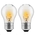 Appliance Oven Light Bulb,HighTemperature 300 Degree Resistant Incandescent Bulbs - High Temp - 120v 40 watt Clear - 415 Lumens - Medium BrassE26/E27 Base – A15 40A15