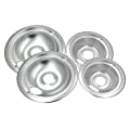 WB31T10010 and WB31T10011 Chrome Oil Drip Pans Replacement Set