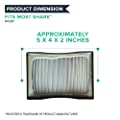 Filter Replacement Parts Compatible with Shark Part # XHF500 - Fits Rotator Pro Model NV500 - HEPA Style Filters