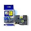 IDIK 1PK Black on Yellow Extra Strength Laminated Label Tape Compatible for Brother P-Touch Tze-S631