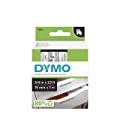 DYMO Standard D1 45800 Labeling Tape Black Print on Clear Tape, 3/4