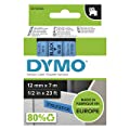 Dymo D1 Standard Labelling Tape 12mm x 7m - Black on Blue S0720560 