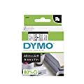 DYMO Standard D1 40910 Labeling Tape Black Print on Clear Tape , 3/8