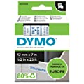 Dymo D1 Standard Labelling Tape 12mm x 7m - Blue on White S0720540