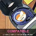 Samshion Compatible Label Tape Replacement for DYMO LetraTag Iron on Fabric Labels 18771