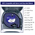 WEEMAY Compatible Label Tape Replacement for Dymo Letratag Refills LT Clear Plastic Label Cassette 12mm 16952