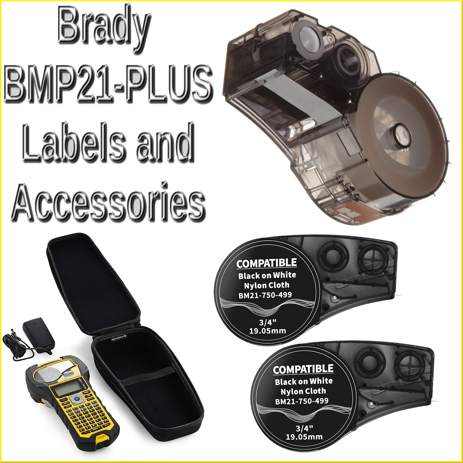 Brady BMP21-PLUS labels 