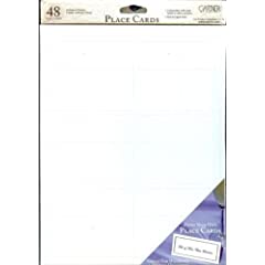 White Pearl Placecards 48 Count (83001)