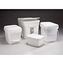 EZ Store Plastic Container- 5.3 gal - White