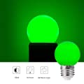 Bluex 4 Pack G14 LED Green Light Bulb 1W